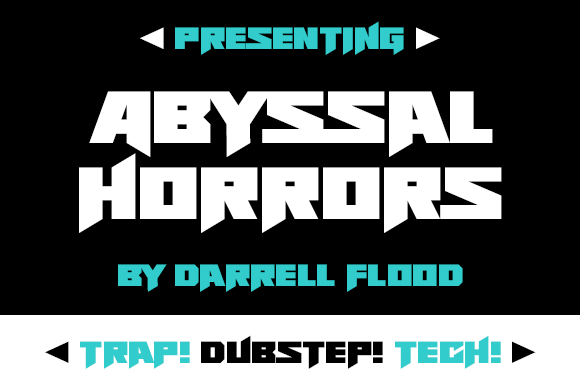 Abyssal Horrors: The Bold Typography for Impactful Design