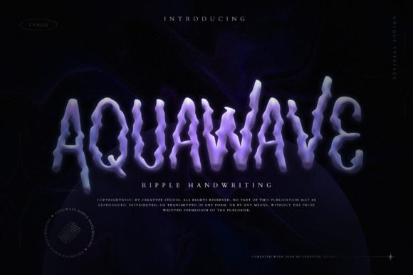 Aquawave: The Ripple Display Font for Extraordinary Designs