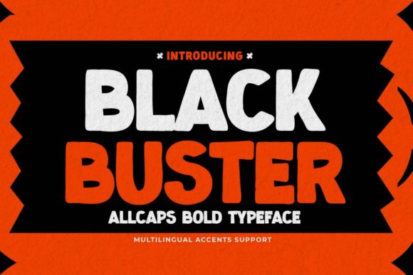 Blackbuster: The Bold Display Font for Futuristic Branding and Web Design