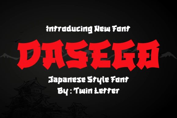Dasego: The Creative Display Font That Brings an Asian Flair to Your Projects