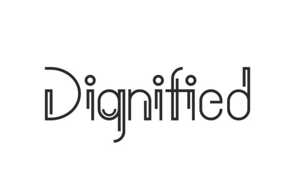 Dignified: The Modern Display Font for Unique Projects