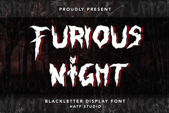 Furious Night: The Ultimate Gothic Display Font
