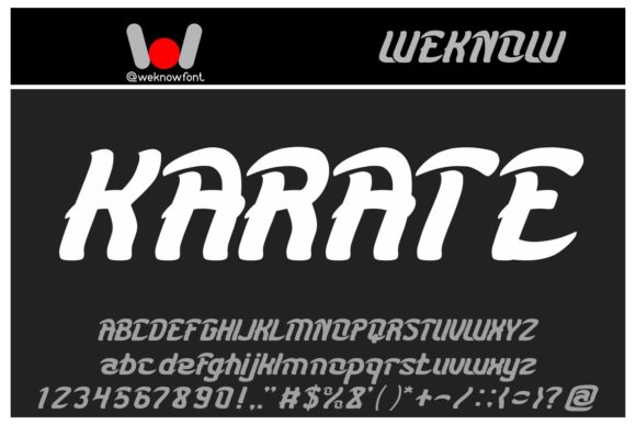 Karate: A Bold Display Font for Impactful Designs