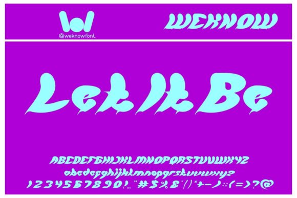 Let It Be: A Versatile Display Font for Creative Projects