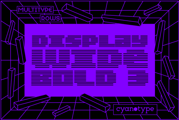 MultiType Rows Display Wide Bold 3: The Pixelated Powerhouse for Modern Design
