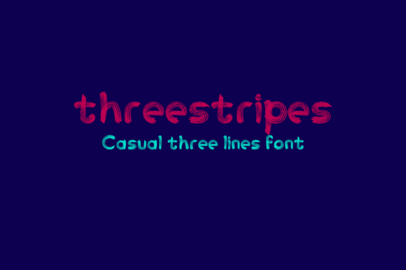 Threestripes: The Bold, Brush-Driven Typeface Redefining Authentic Design