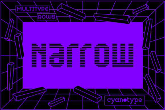 Unleashing Digital Retro: A Deep Dive into the MultiType Rows Narrow Pixel Font