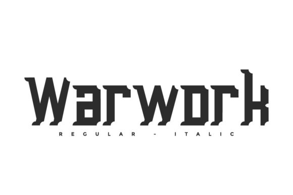Warwork: Unleash Confidence with a Bold, Aggressive Typeface
